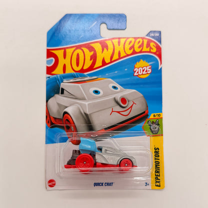 Hot Wheels 1:64 Die-Cast Set of 4 - Ferrari 365 GTB4 Competizione, VW T3 Custom, Quick Chat, 67 Austin Mini Van