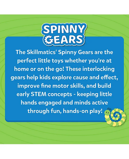Skillmatics Spinny Gears ,Pattern Pop! And 3 Interlocking Gears
