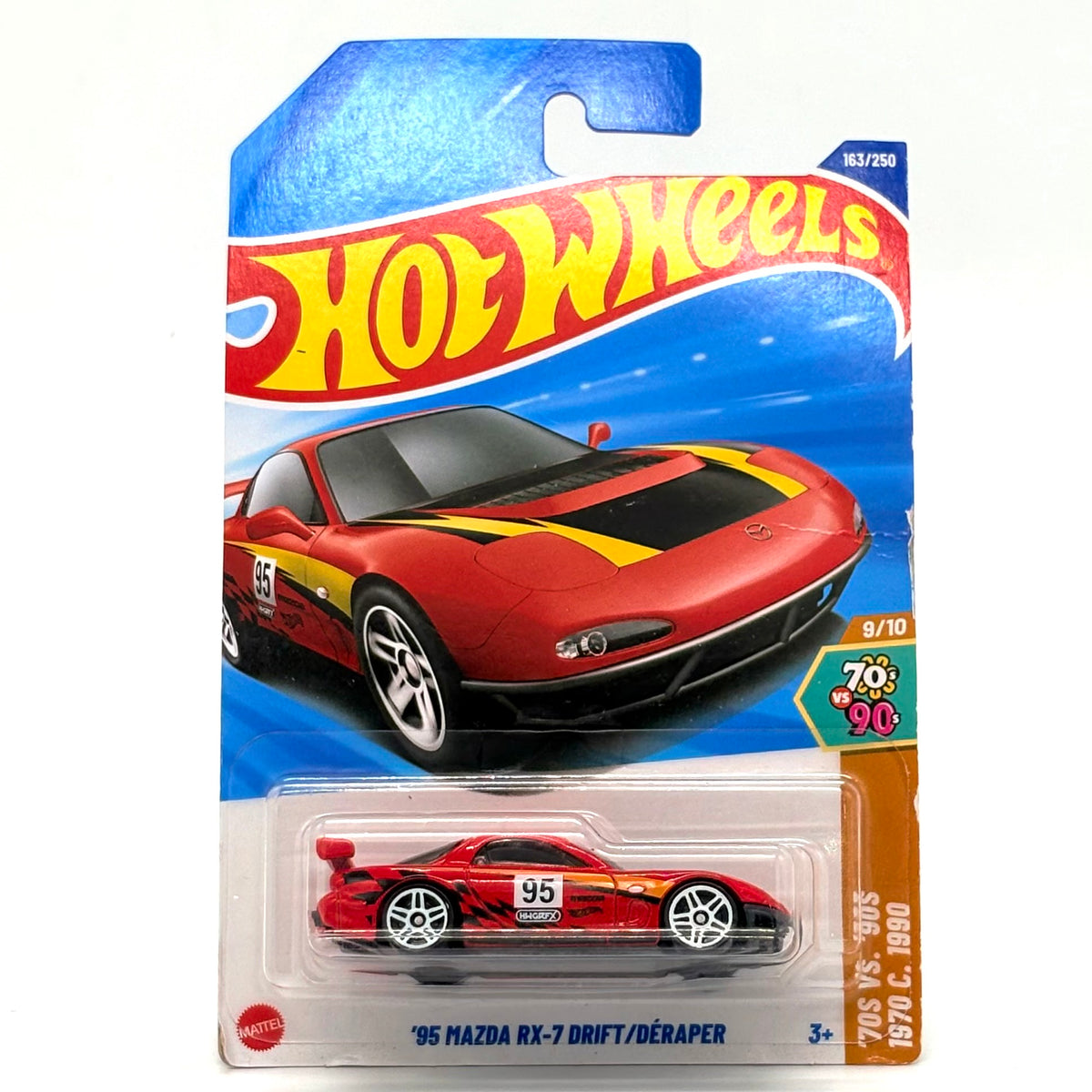 Hot Wheels Basic Mainline Car '95 Mazda RX-7 Drift / Deraper