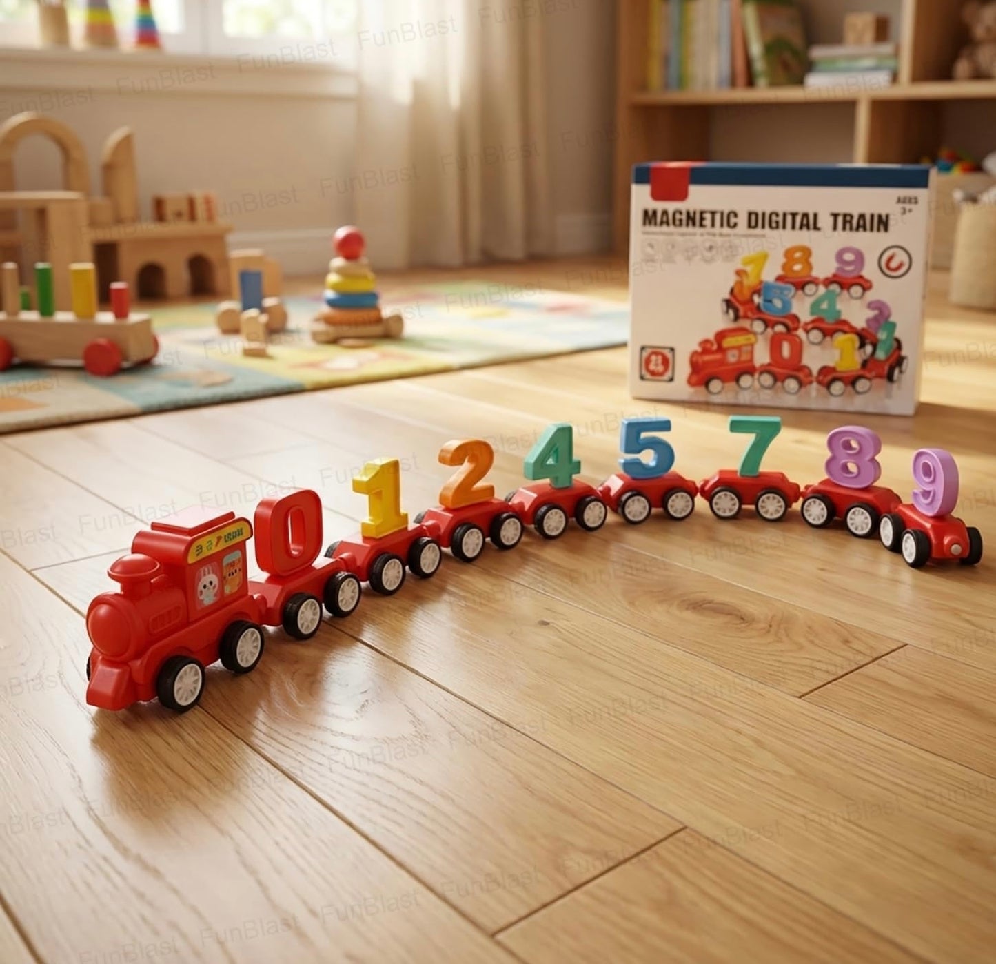 Magnetic Digital Train ( 21 Pcs )