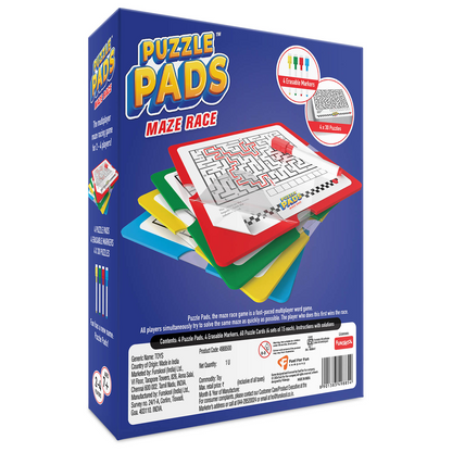 Funskool Puzzle Pads Maze Race – Multiplayer Maze Game for 2–4 Players Ages 7+