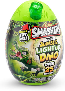 Zuru Smashers Mini Jurassic Light- Up Dino Collectible Egg