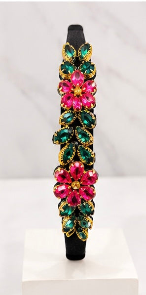 Handmade Diamond Flower Hairband