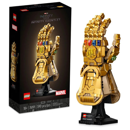 LEGO Marvel Infinity Gauntlet 76191 Collectible Building Kit; Thanos Right Hand Gauntlet Model with Infinity Stones