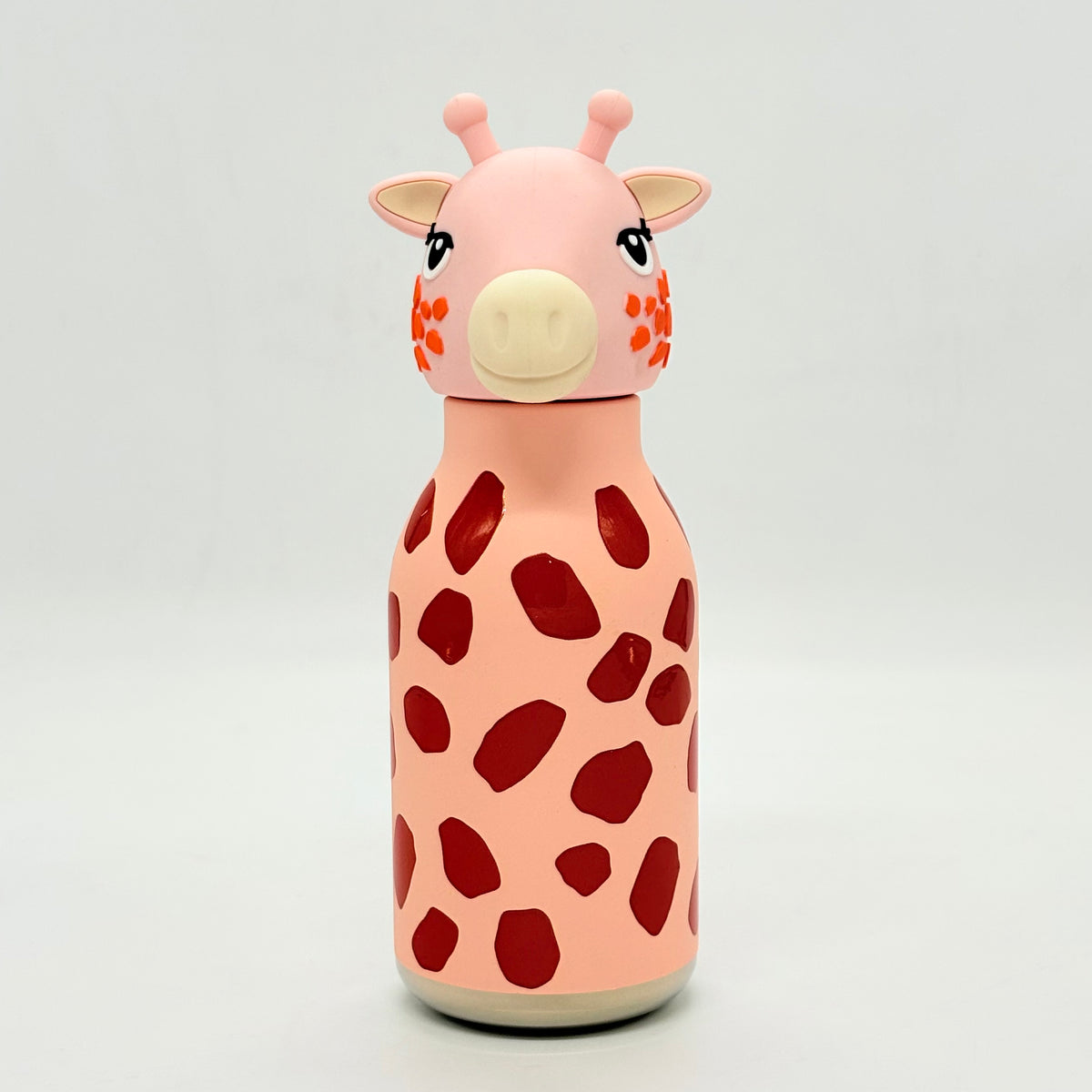 Cute Animal Insulated Bottle 450ml with Straw & Leak-Proof Lid