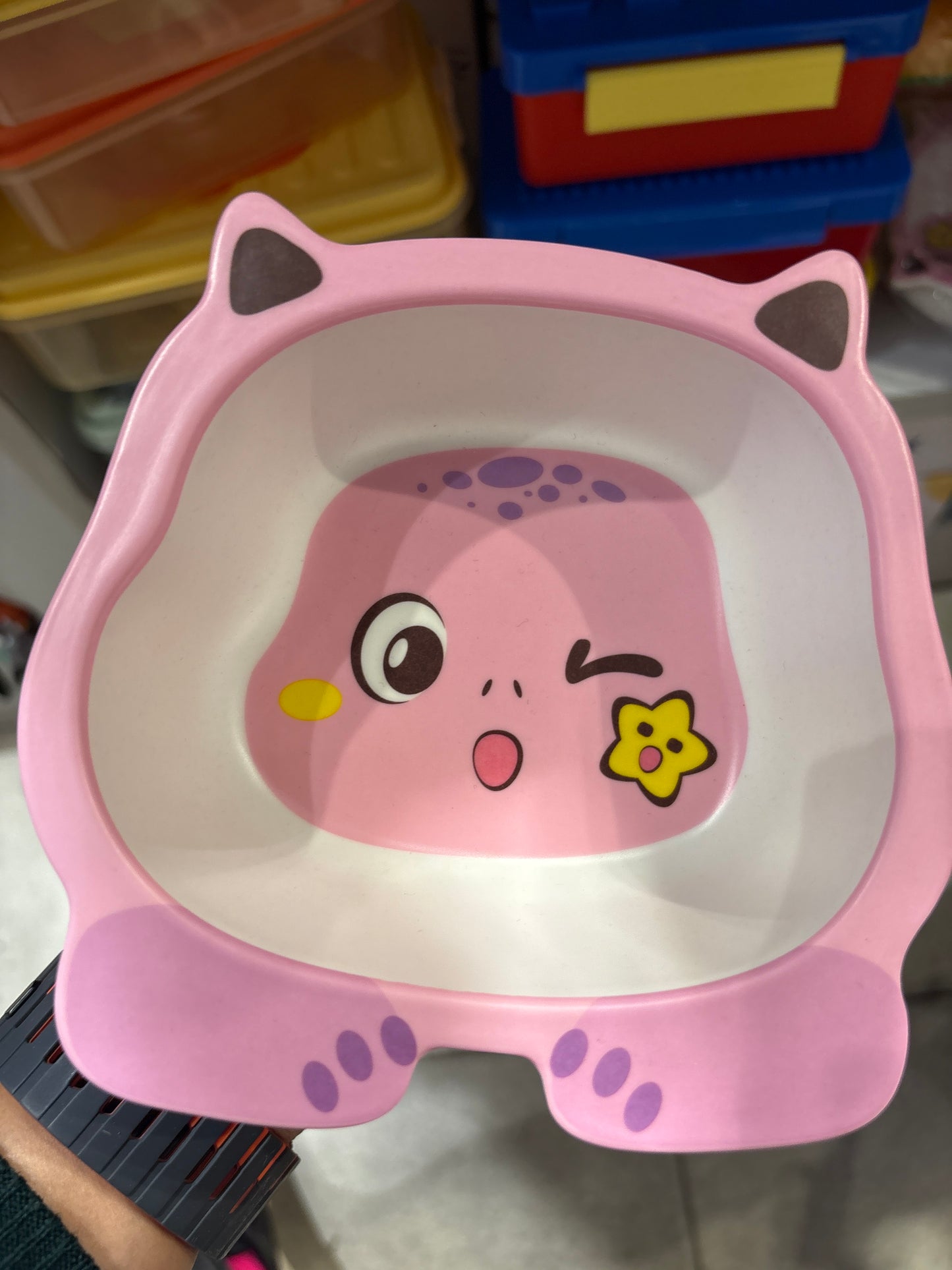 GBR011M Baby Pink Bear Bowl