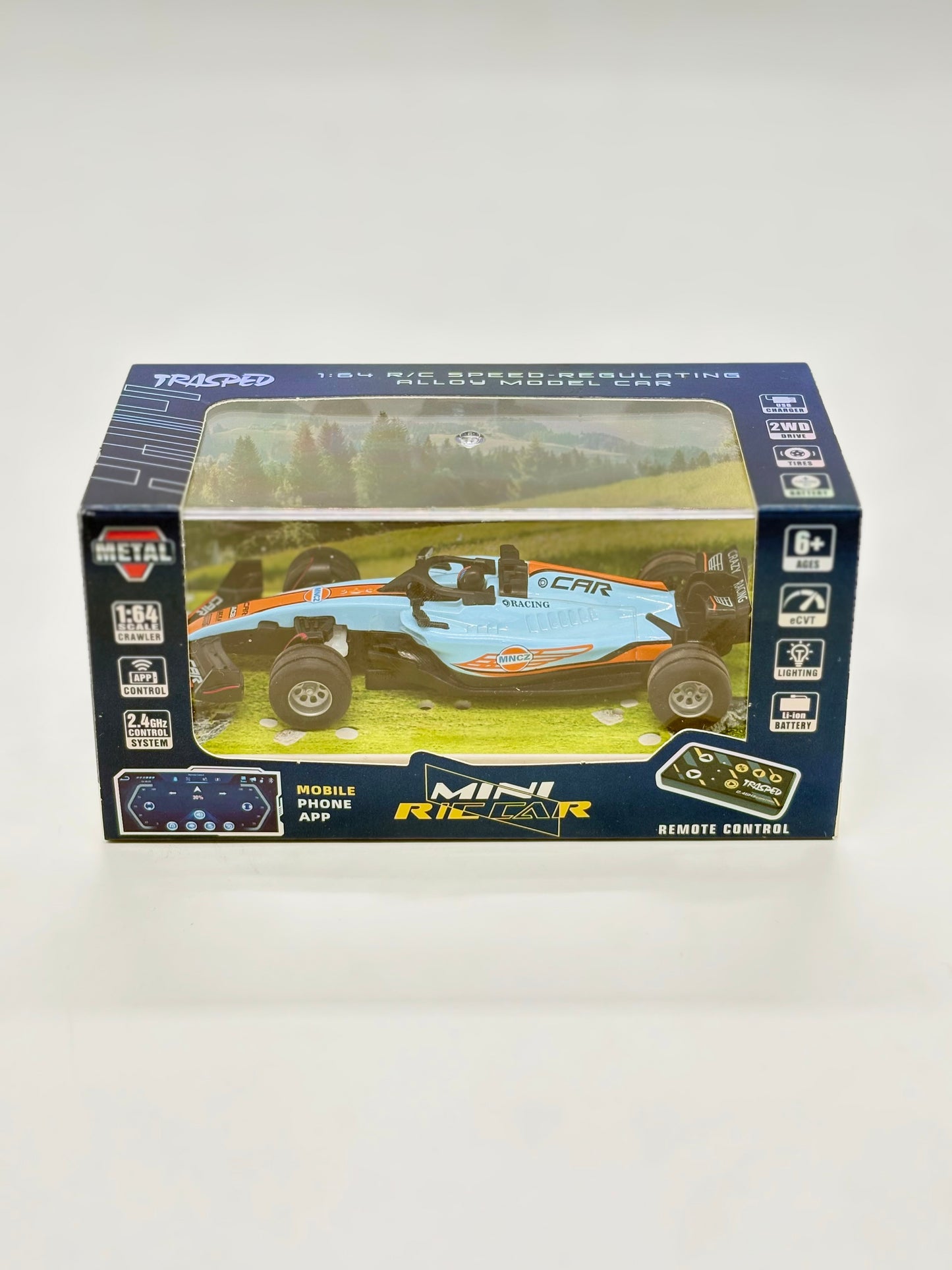 F1 Mini RC Car 1:64 Die Cast