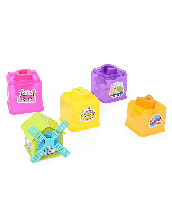 Toymate Windmill ABC Tower Stack Block Game