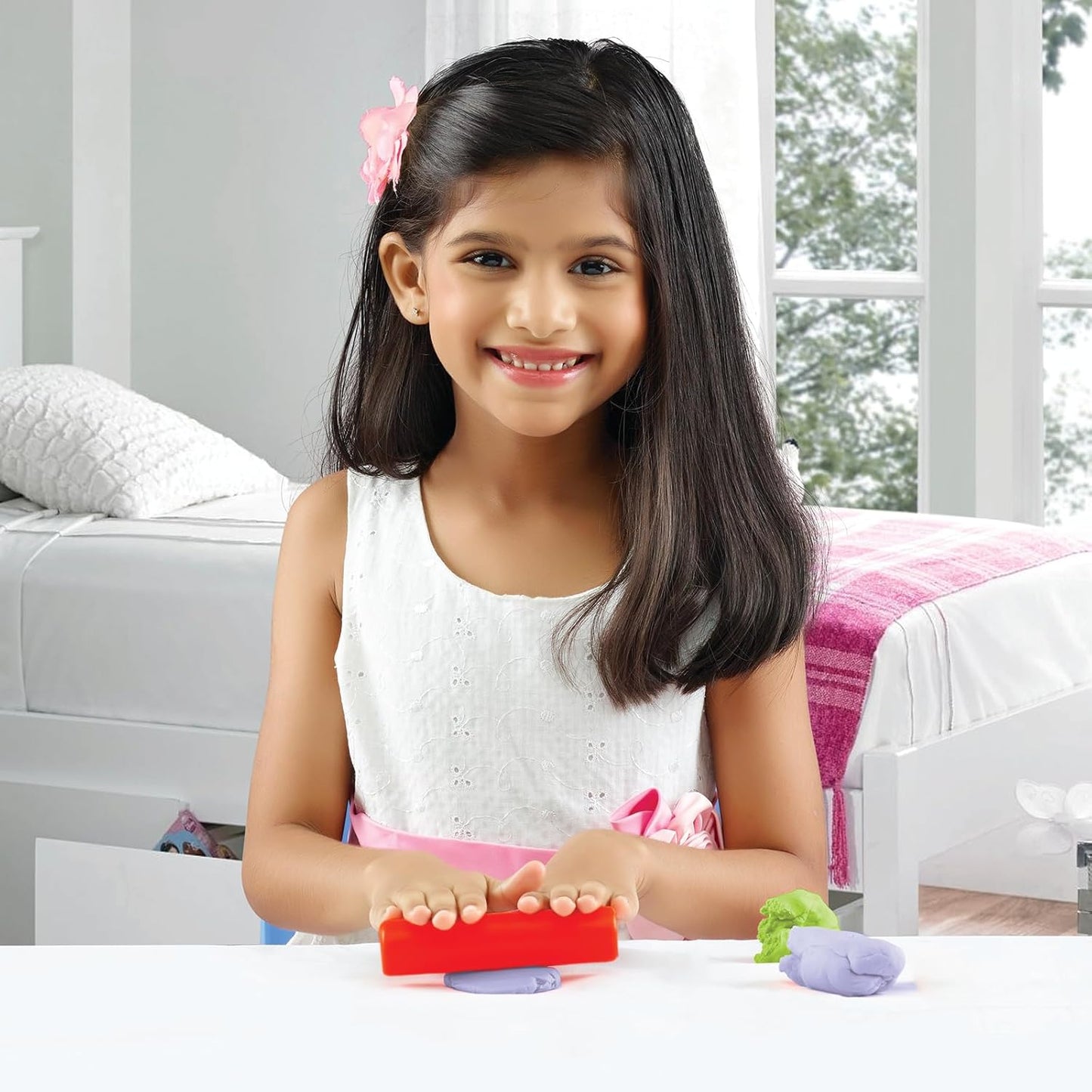 Funskool Fundough Playset Deluxe Roller Set, Make exciting Shapes and Patterns, Multicolour, Dough, Toy, Shaping, Sculpting, 3 Years and Above