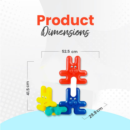 OK Play Funny Bunny Link Interlocking Building Blocks Toy