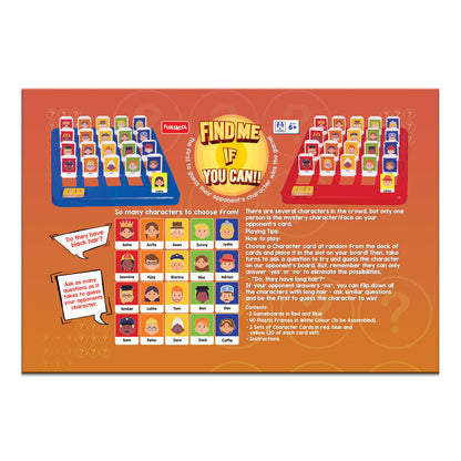 Funskool Games, Find Me If You Can,Family Games, Strategy Board Games, Get into Funzone, Toys for Kids, Guessing Game, multicolour, Ages 6 and above, Multicolour