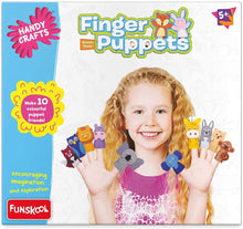 Funskool Handycrafts Finger Puppets, Puppet Maker, Felt Crafts, Art and Craft kit, Ages 8 Years and Above, Multicolour