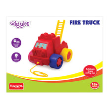 Giggles Funskool - Mini Vehicles City Fire Truck, Multicolour Push And Go Vehicle, Develops Hand-Eye Coordination, 12 Months & Above, Infant And Preschool Toys