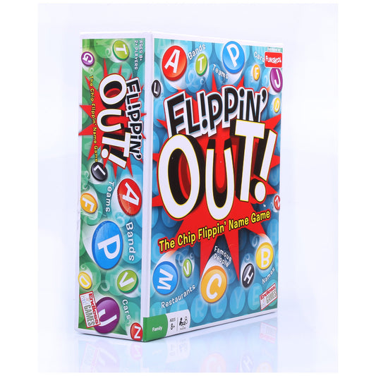 Funskool Games, Flippin Out, Party & Family Games, The chip Flipping Name Game, 2 + Players, Ages 8 and Above