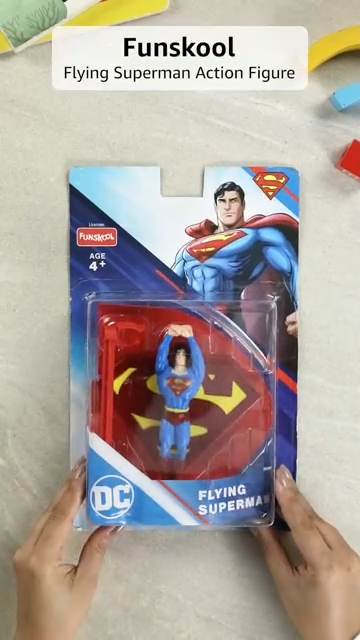 Funskool-Flying Superman,Classic Action Figures with Articulation,6 inches,Collectible,for 4 Year Old Kids and Above,Toy