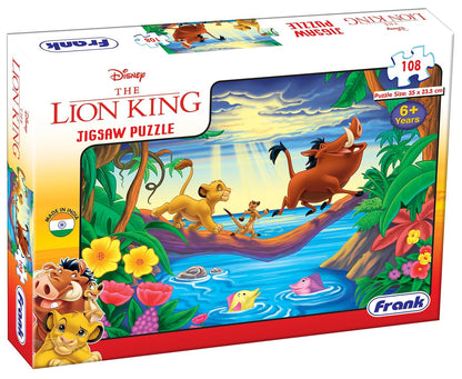 Frank Disney The Lion King Jigsaw Puzzle (108 Pieces) for Kids Above 6+ Years - Fun & Challenging Brain Booster Games - Educational Puzzle for Focus and Memory -11830