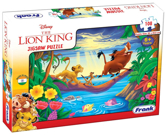 Frank Disney The Lion King Jigsaw Puzzle (108 Pieces) for Kids Above 6+ Years - Fun & Challenging Brain Booster Games - Educational Puzzle for Focus and Memory -11830