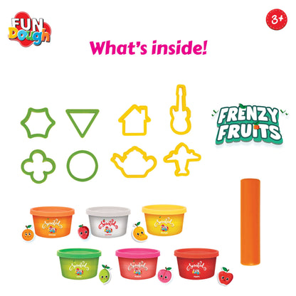 Frenzy Fruits Activity Toy Scented Dough and 6 Tubs Inside