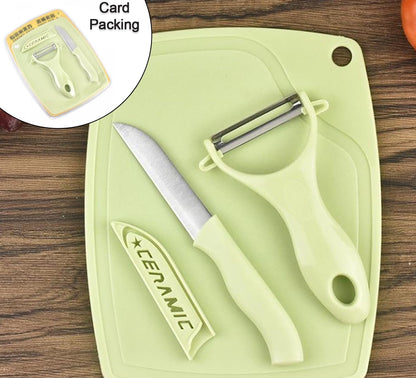 Viv’s - Knife with Peeler for Kitchen - Kitchen Knife with Peeler - Knives for Kitchen Chopping - Chopping Knife - Cake Cutting Knife - chaku Knife - niffe Kitchen