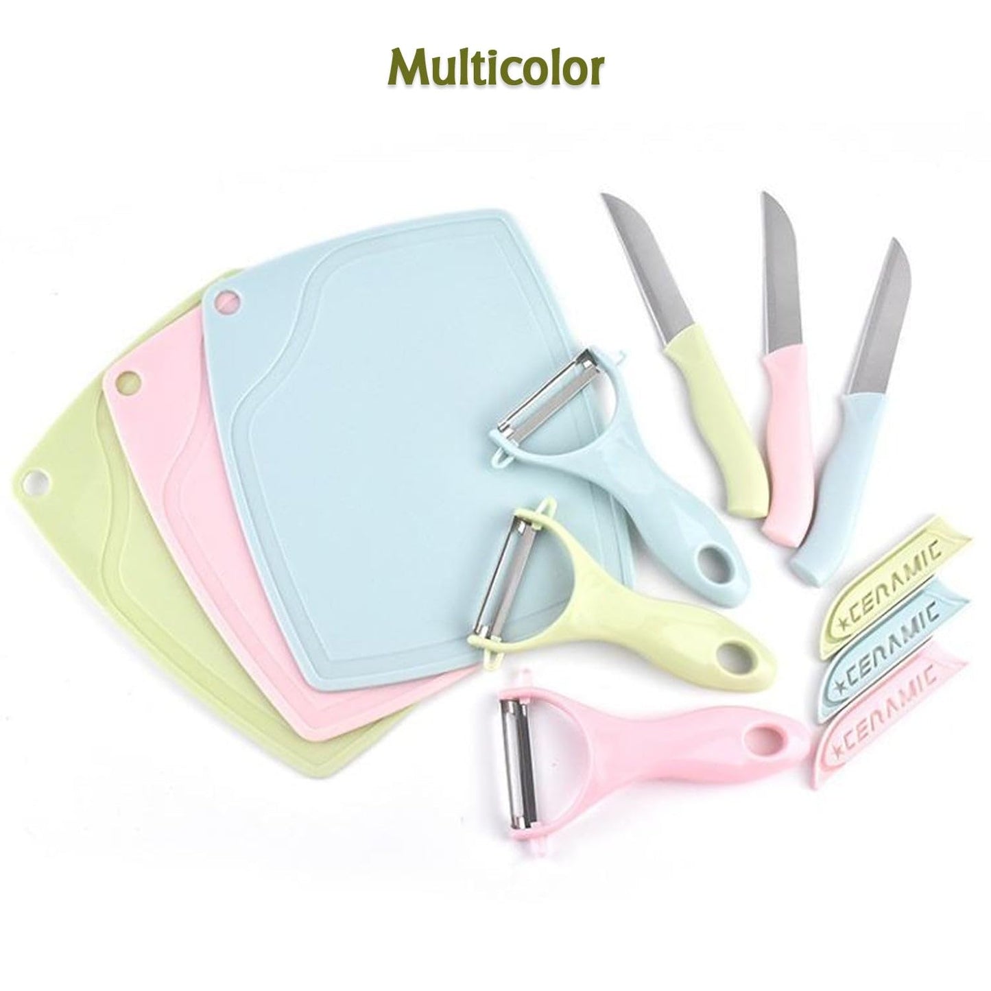 Viv’s - Knife with Peeler for Kitchen - Kitchen Knife with Peeler - Knives for Kitchen Chopping - Chopping Knife - Cake Cutting Knife - chaku Knife - niffe Kitchen
