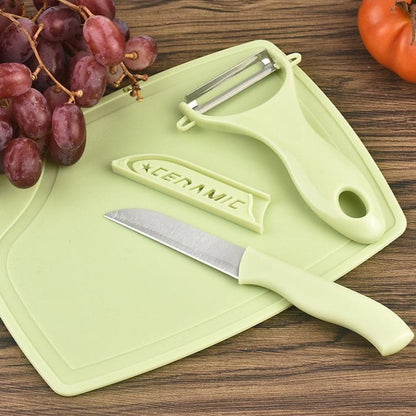 Viv’s - Knife with Peeler for Kitchen - Kitchen Knife with Peeler - Knives for Kitchen Chopping - Chopping Knife - Cake Cutting Knife - chaku Knife - niffe Kitchen