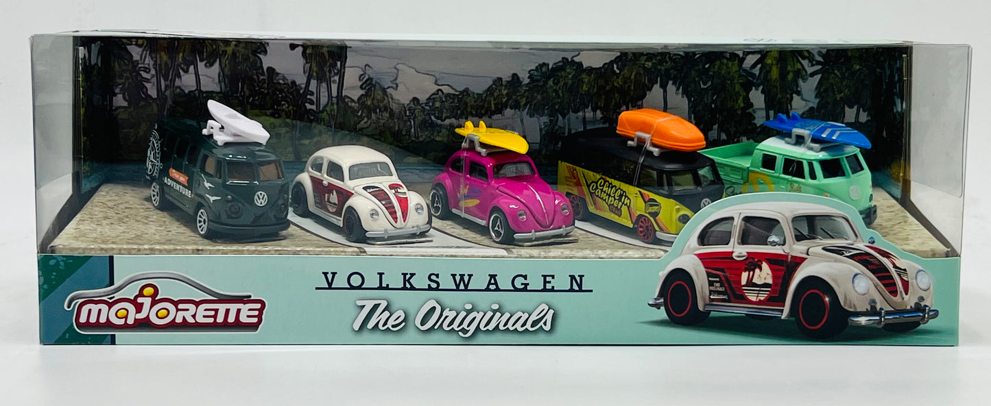 Majorette Volkswagen The Originals – Set of 5 Die-Cast VW Vehicles for Kids & Collectors (Age 5+)