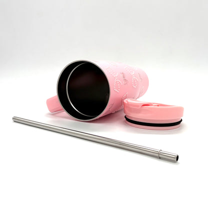 Sitarayuri Pearl Insulated Tumbler with Bow Charm and Handle 1200ml