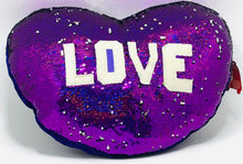 Love Heart Sequin Cushion Soft Toy 55cm