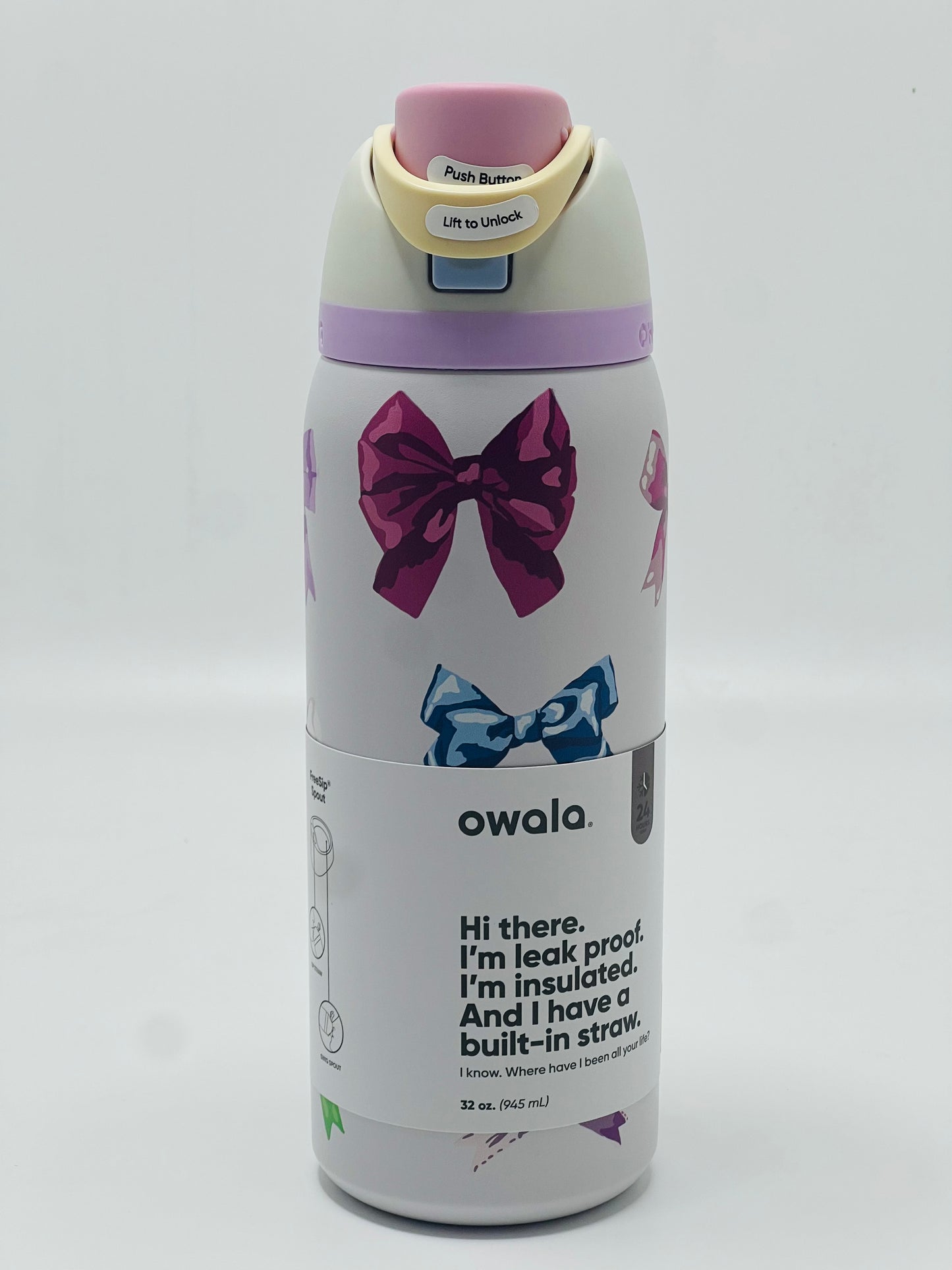 Owala FreeSip 950ml Insulated Bottle with Built-In Straw