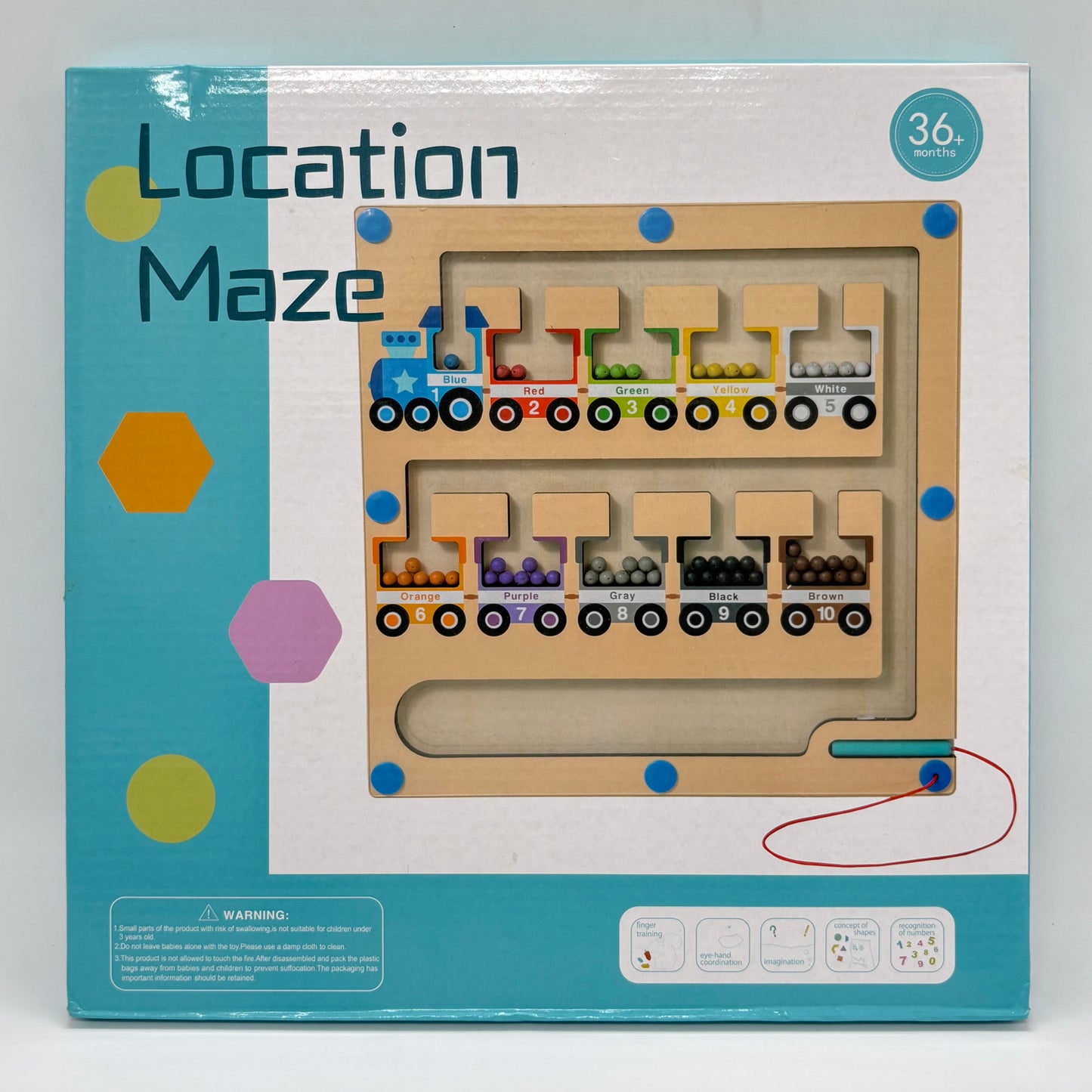 Magnetic Train Color Maze Board Game