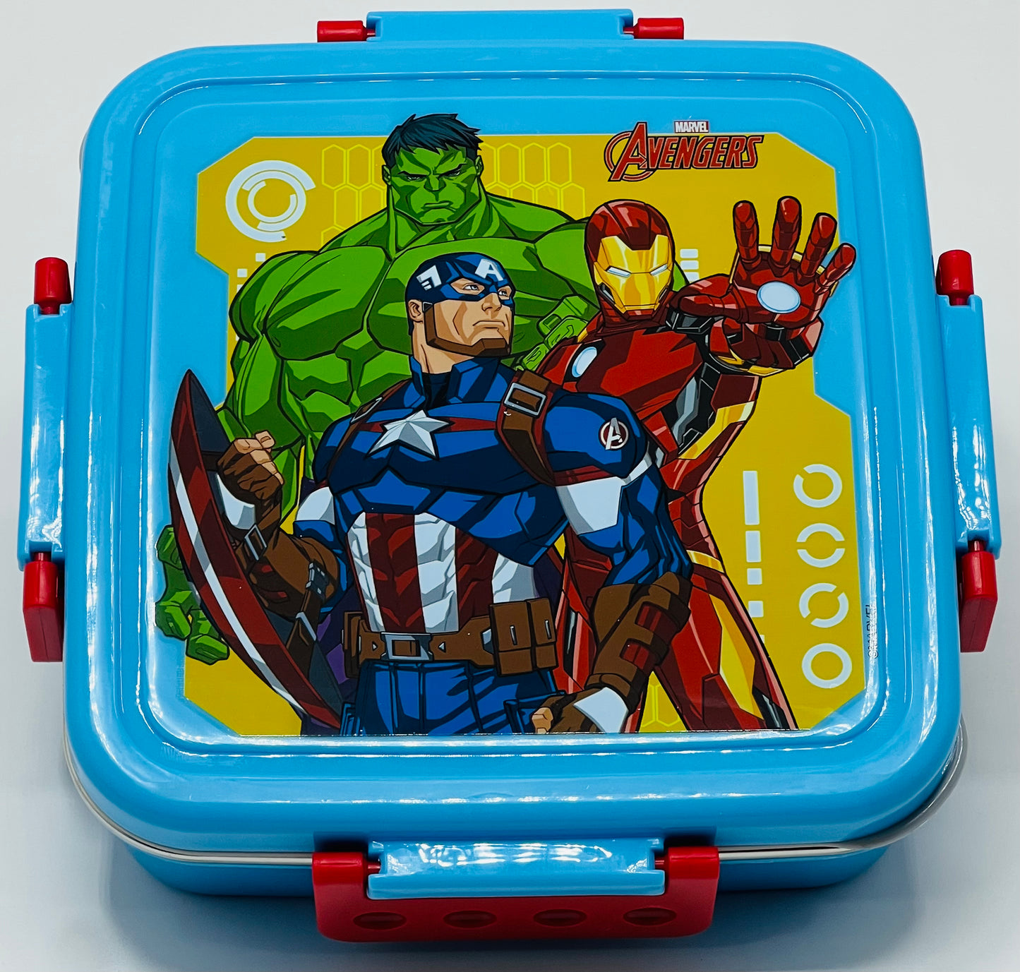 Square Steel Meal Lunch Box – Large Stainless Steel Tiffin with Mickey Mouse, Frozen & Princess Designs