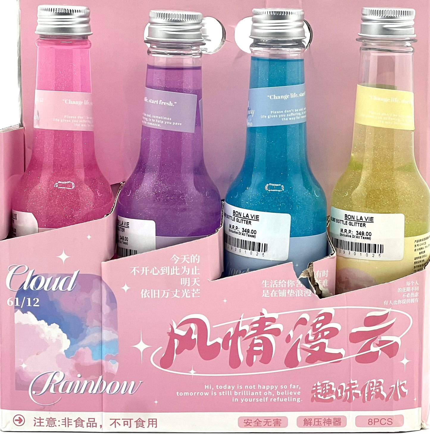 Slime Bottle Glitter – Sparkly Stretchy Fun Sensory Slime for Kids