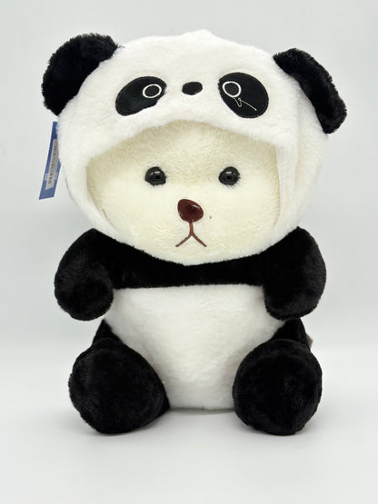 Panda with Eyes Hoodie 43 cm Soft Toy