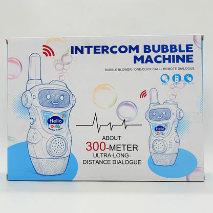 2-In -1 Intercom Bubble Machine Wakie Talkie Toy Set