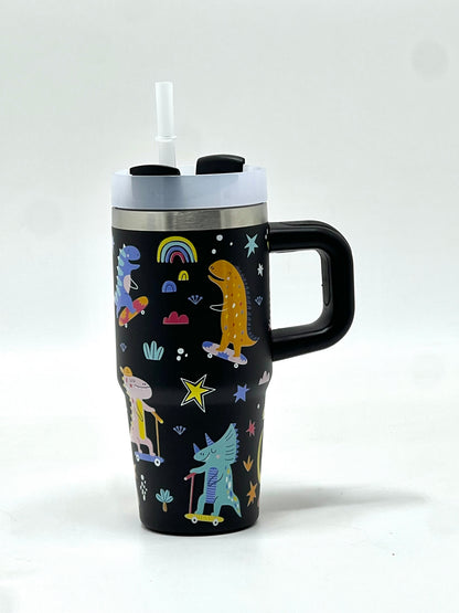 Dinosaur Print Insulated Tumbler 450ml