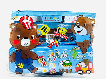 Bear Dino Rabbit Lion Stationery Set - Combo