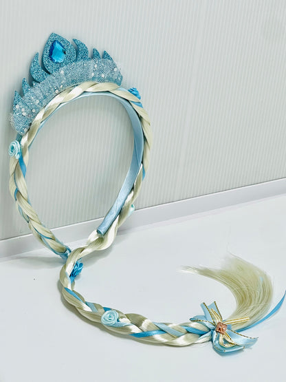 Frozen Princess Hair Band with Extension Multicolor