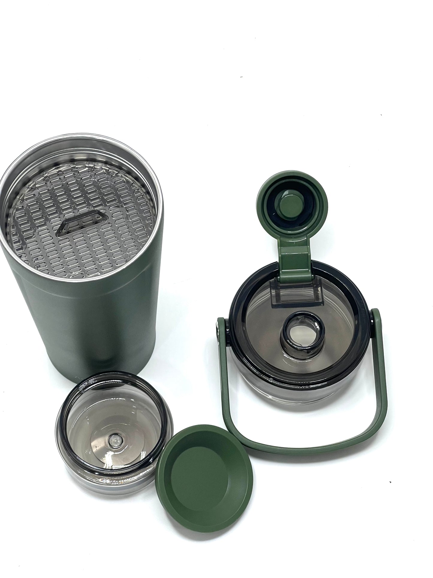 Vaccum Flask Gym Shaker with Storage Stainless Steel- 650ml