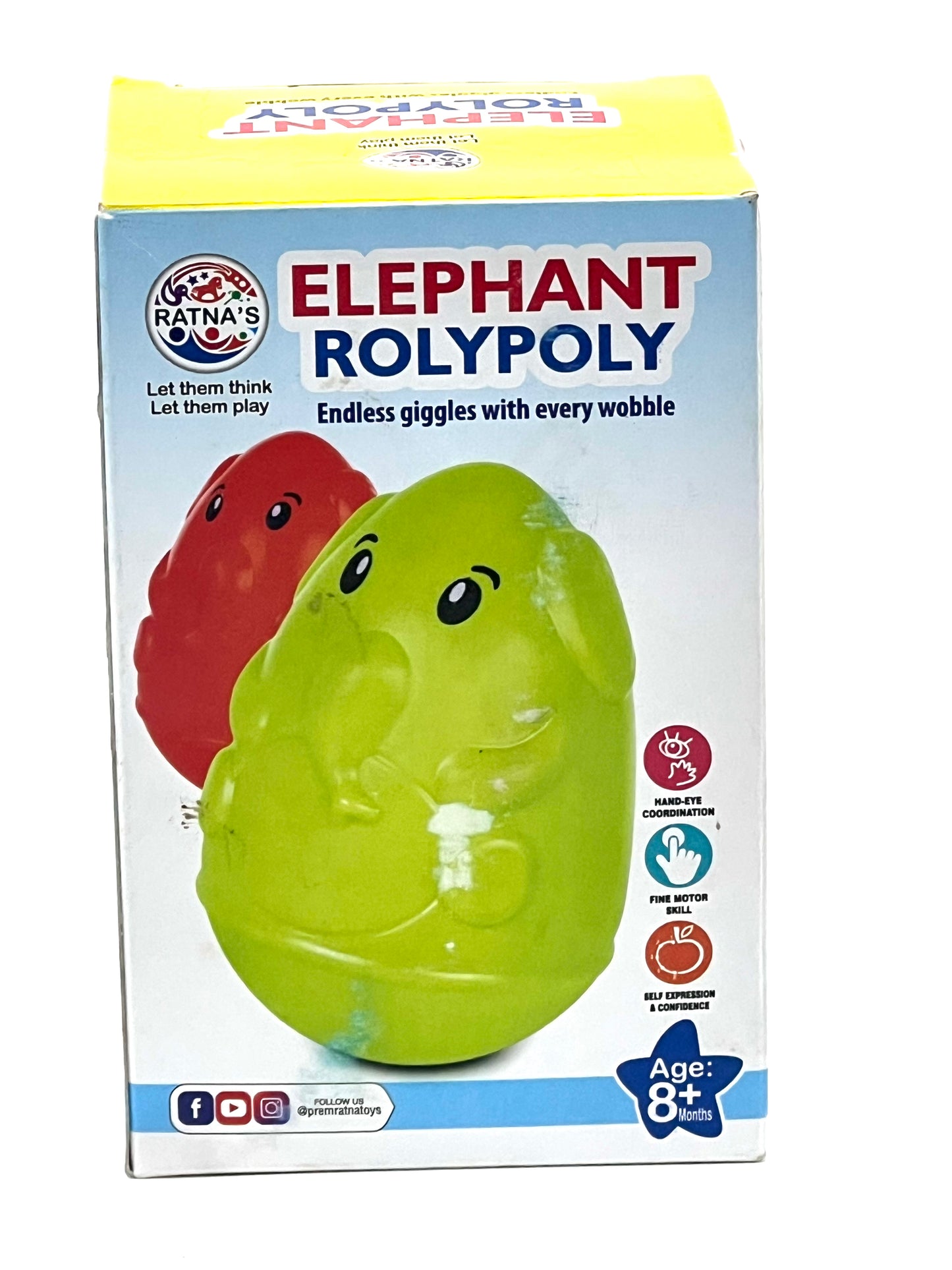 Elephant Roly Poly – Wobble Toy for Babies & Toddlers