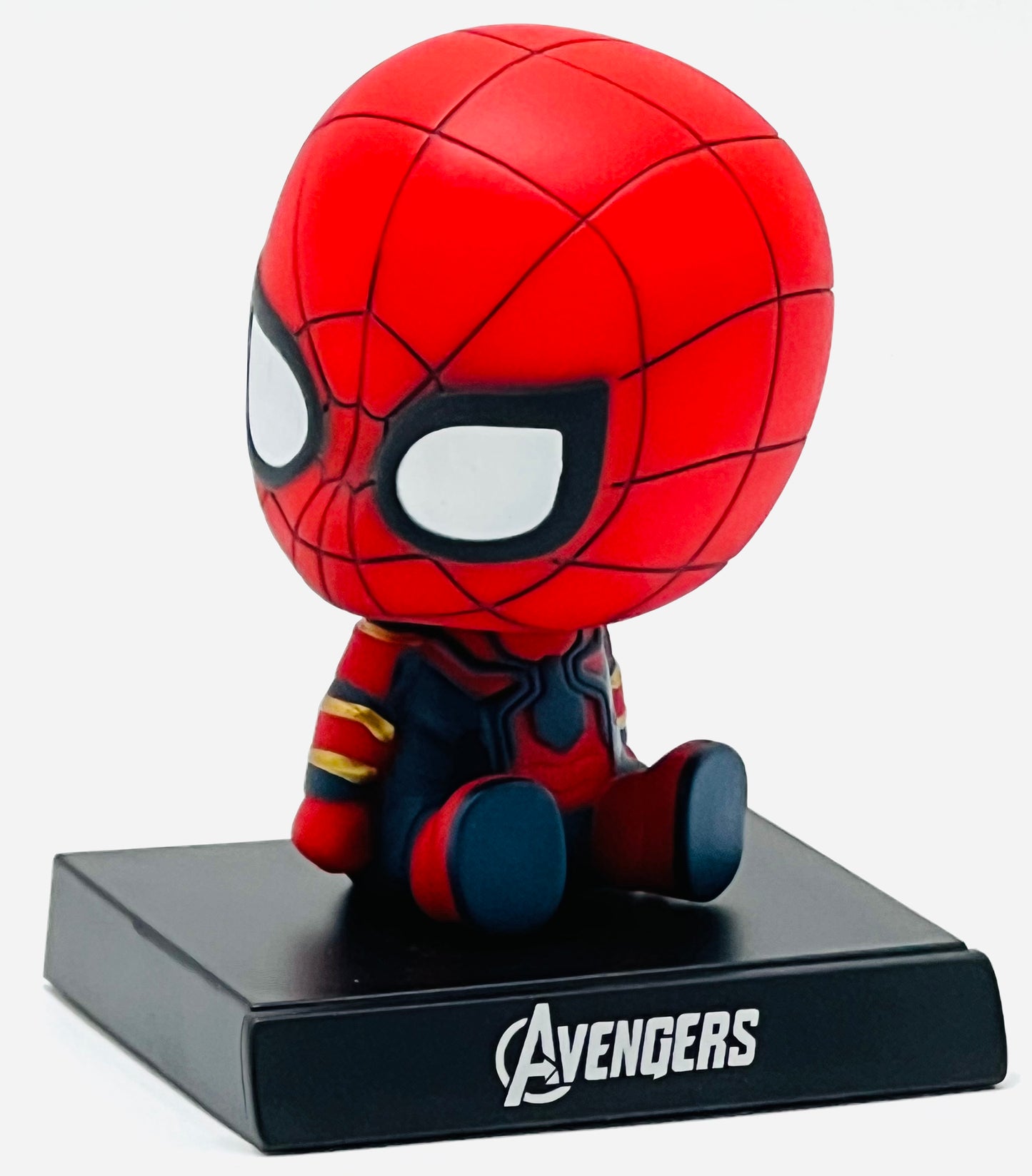 Car Dashboard and Home Decoration Accessories Bobble Shaking Head Avengers (12 Cms_Brown) Free : 3M Double Side Tape