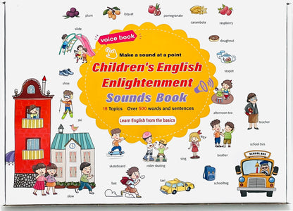 Children's Interactive English Audio Voice Book with Touch and Sound