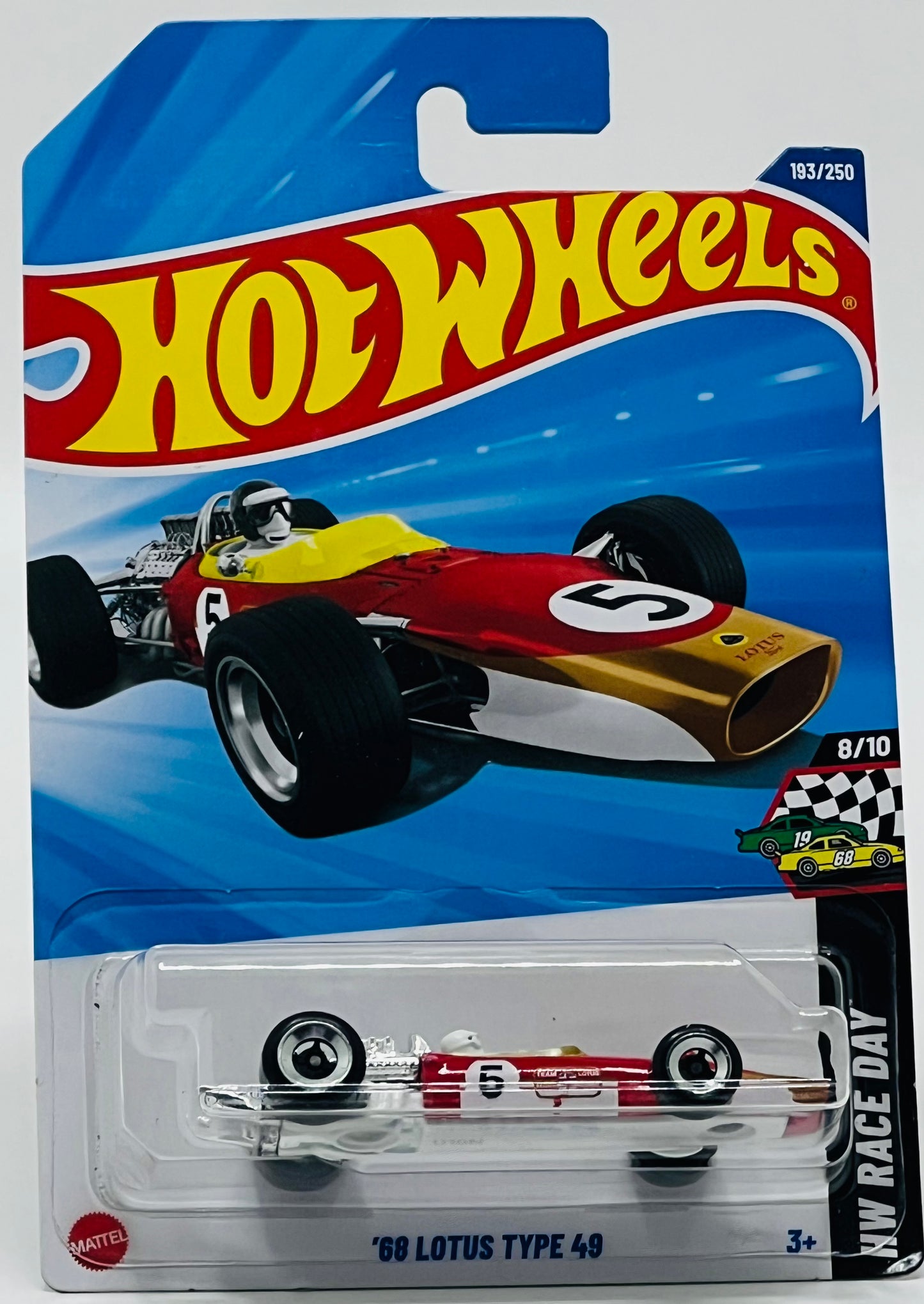 Hot Wheels Basic Car 1:64 – ’68 Lotus Type 49 Die-Cast Vehicle (C4982-HYX18-N7C5) (Age 3+)