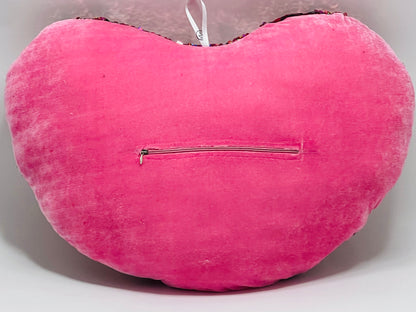Heart Pillow, Heart Shaped Throw Pillows, Faux Fur Fluffy Heart Throw Decorative Pillows, Cute Plush Pillow for Living Room, Kid's Room, Girl's Bedroom, Home Decoration (Multi02) (35 Cm)