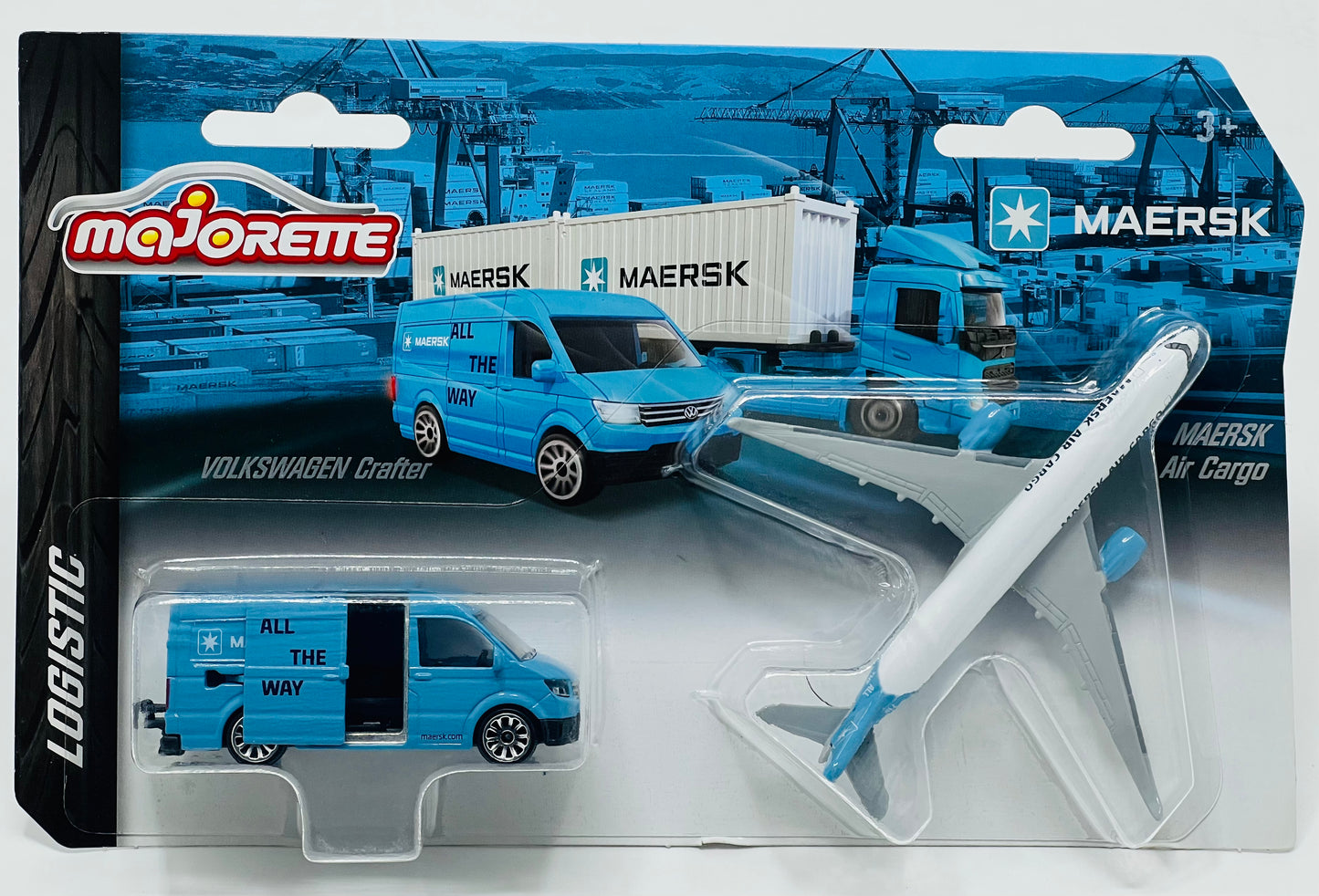 Majorette Maersk Die-Cast Logistic Vehicle Set for Kids