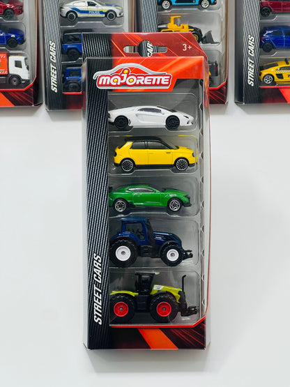 Majorette Assorted 5 Cars Set – Die-Cast Toy Cars Pack for Kids & Collectors (Age 3+)