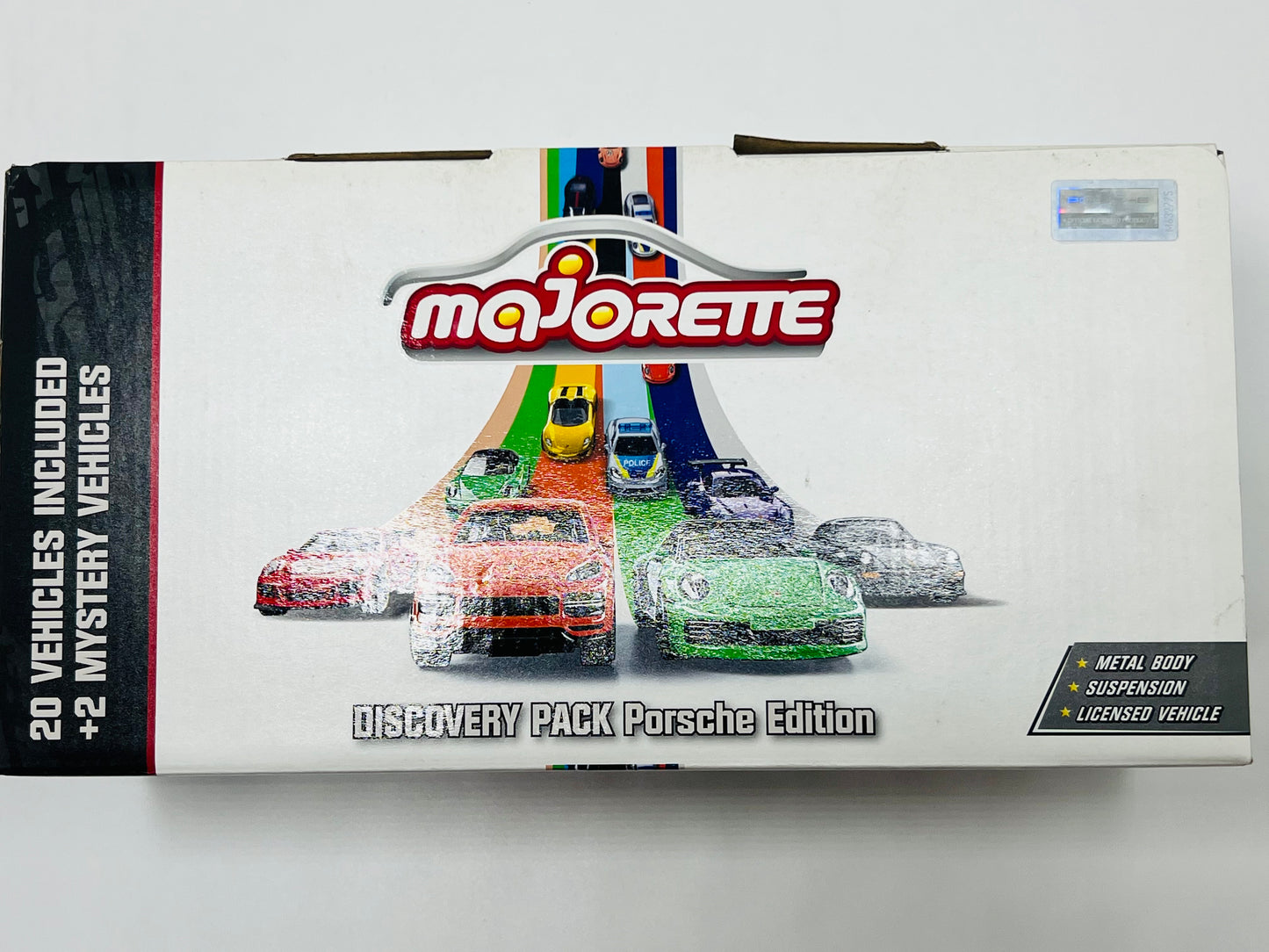 Majorette Discovery Pack Porsche Edition – 20 Die-Cast Cars + 2 Mystery Vehicles