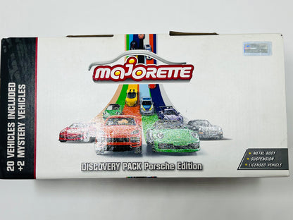 Majorette Discovery Pack Porsche Edition – 20 Die-Cast Cars + 2 Mystery Vehicles