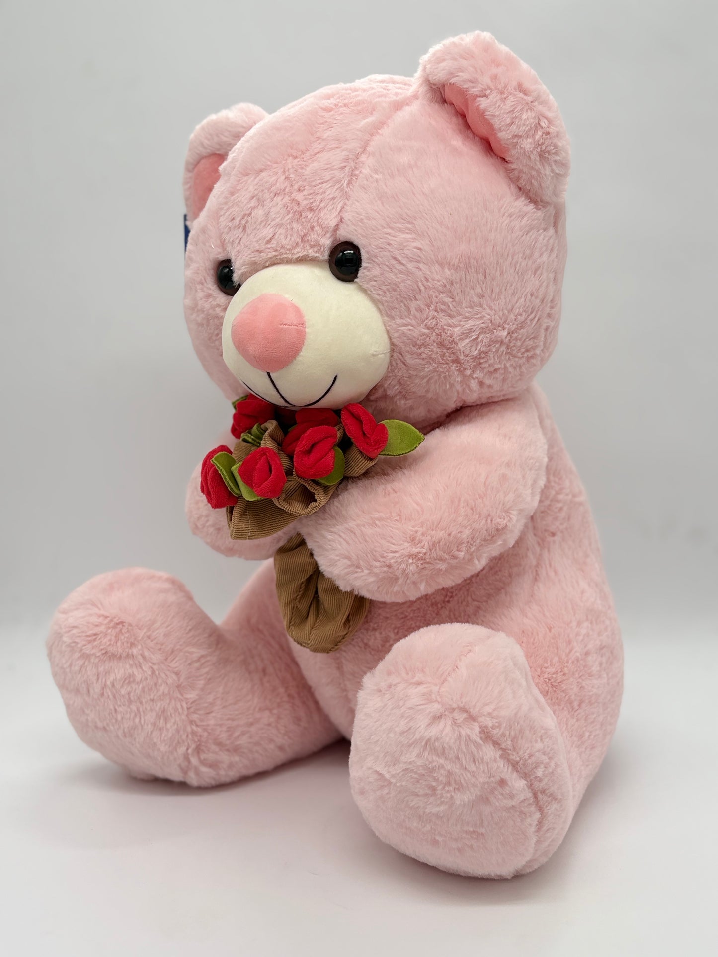 Teddy with Flower Bouquet Soft Toy 45 cm