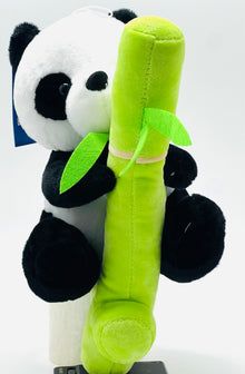 Panda Plush Soft Toy with Bamboo – Stuffed Hugging Panda Bear