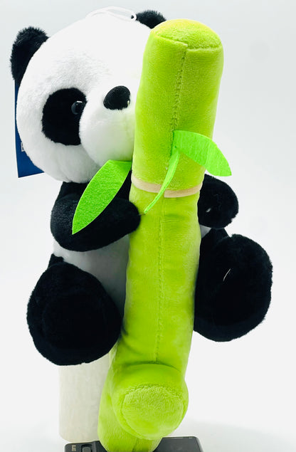 Soft Toy for Girl Panda Plush with Bamboo Bag Panda Stuffed Animal Doll Toy Panda Bear Soft Hugging Pillow for Boys